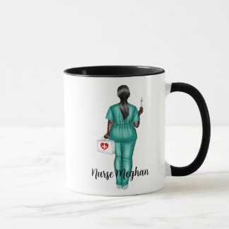 Mug Infirmière LPN personnalisée (infirmière afro-amér