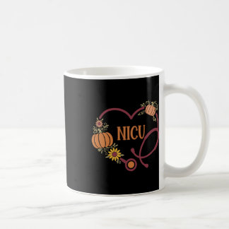Mug Infirmière Nicu Rétro Stéthoscope Cœur Citrouille