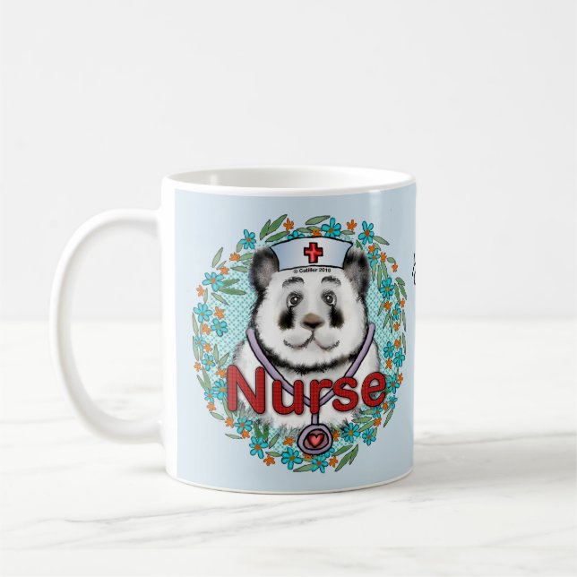 Mug Infirmière ours panda  (Gauche)