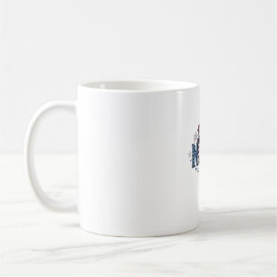 Mug Infirmière patriote Gravure vintage Design vectori