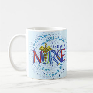 Mug Infirmière pédiatrique Motto