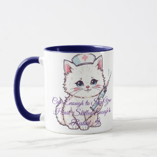 Mug Infirmière personnalisée chatte assez compétente