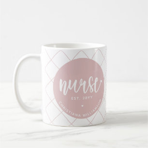 Mug Infirmière personnalisée diplômé de la RN Élégant