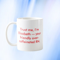 Infirmière personnalisée RN avec nom et couleurs p