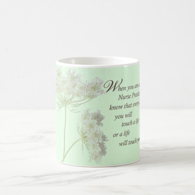 Mug Infirmière praticien Touch Vies Fleur sauvage (Centre)