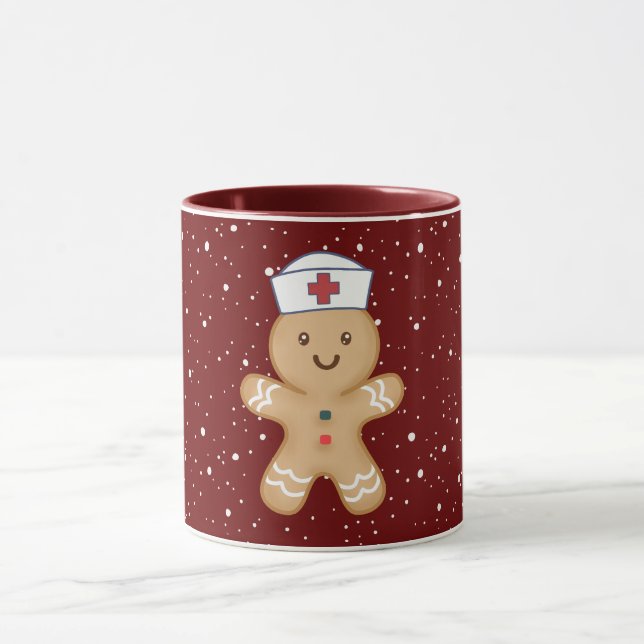 Mug infirmière praticienne de Noël Étudiante en pédiat (Centre)