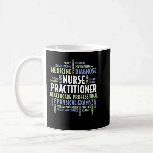 Mug Infirmière praticienne - Paroles NP pour le don NP (Gauche)