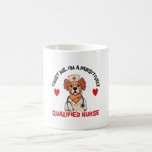 Mug Infirmière qualifiée Pawsitively