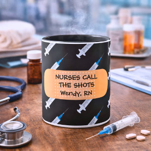 Mug Infirmières qui mènent le jeu Monogramme