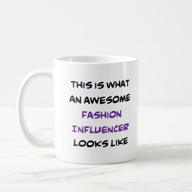 Mug influenceur de mode, génial (Gauche)
