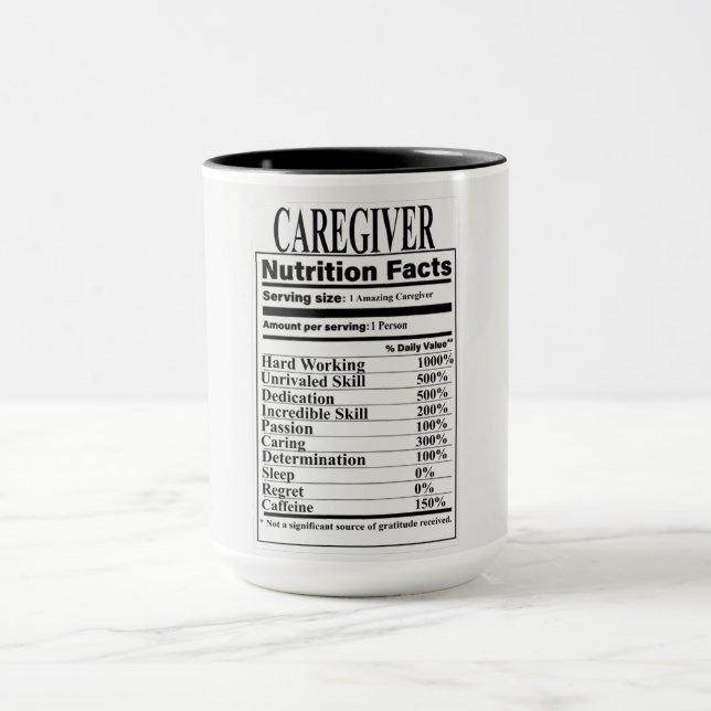 Mug Information nutritionnelle sur les aidants naturel (Centre)