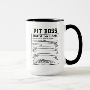 Mug Informations nutritionnelles amusantes pour le pat