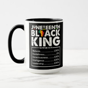 Mug Informations nutritionnelles Juneteenth Black King