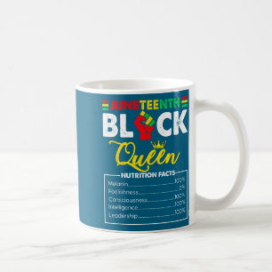 Mug Informations nutritionnelles pour la reine noire a