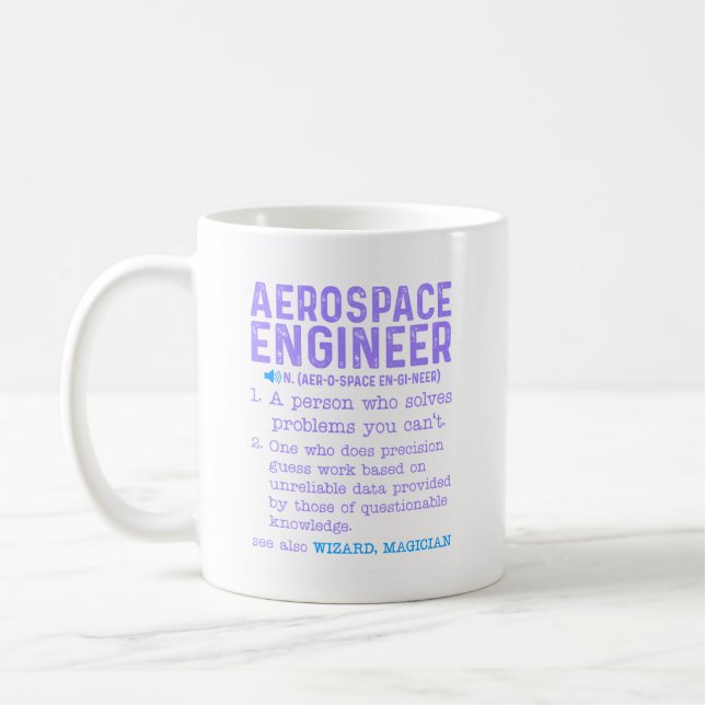 Mug Ingénieur aérospatial (Gauche)