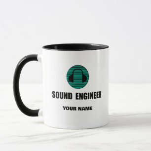 Mug Ingénieur du son personnalisé Ingénierie audio