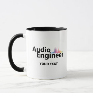 Mug Ingénieur du son personnalisé Ingénierie audio