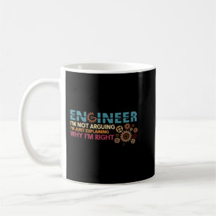 Mug Ingénieur Je N'Argumente Pas Drôle Devis D'Ingénie