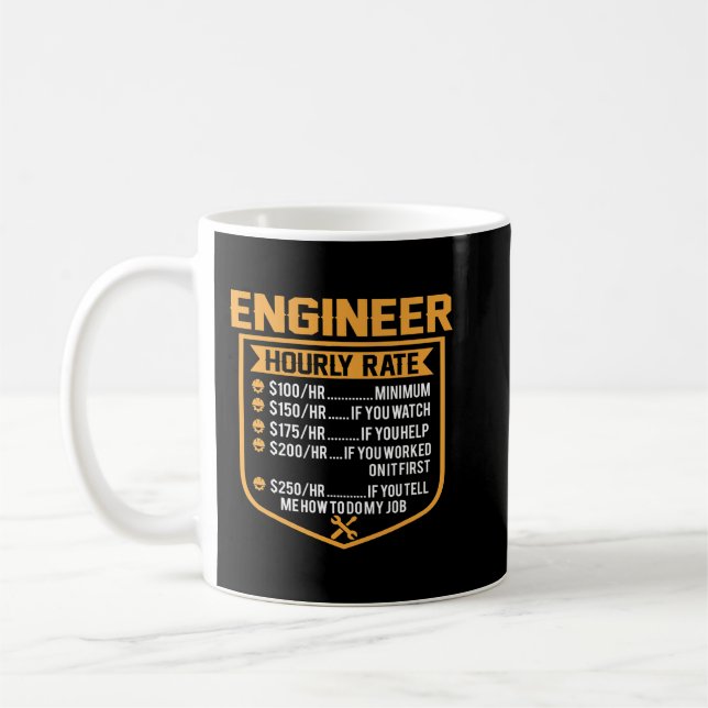 Mug Ingénieur J'Essaie De Faire Des Choses Ingénieur M (Gauche)