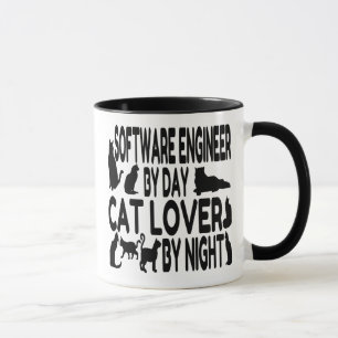 Mug Ingénieur logiciel Amoureux des chats