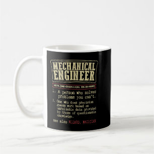 Mug Ingénieur mécanique Drôle Définition du dictionnai