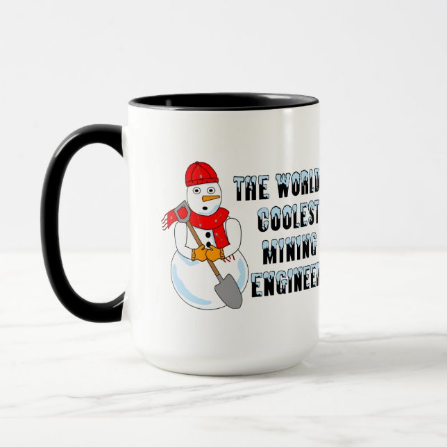 Mug Ingénieur minier le plus froid Snowman (Gauche)