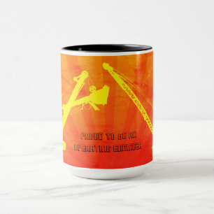 Mug INGÉNIEUR OPÉRATIONNEL DE LA grue et de la chaussu