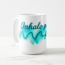 Inhalo pour fuir la routine | Design aquarelle inh