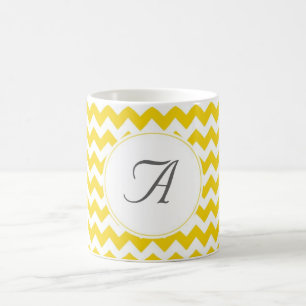 Mug Initiales de Chevron de monogramme