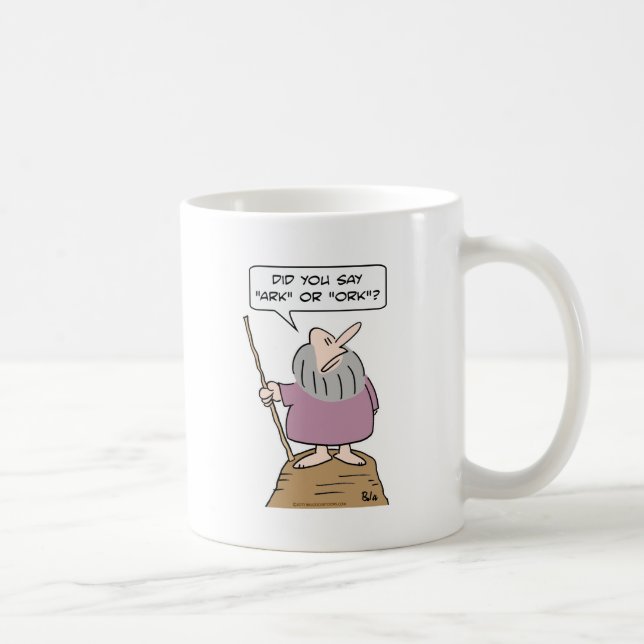 Mug inondation de bible d'ork d'arche d'un dieu de Noé (Droite)