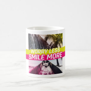 Mug Inquiète Moins, Souriez Plus