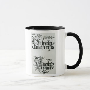 Mug Inscriptions en manuscrit gothique