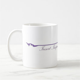 Mug Insérez une citation inspirante ici - Violet