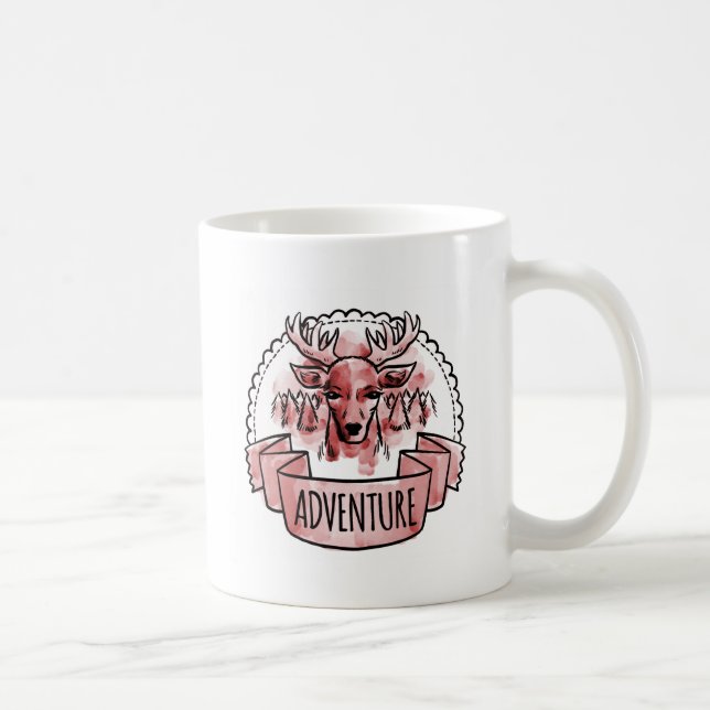 Mug Insigne d'aventure du cerf (Droite)