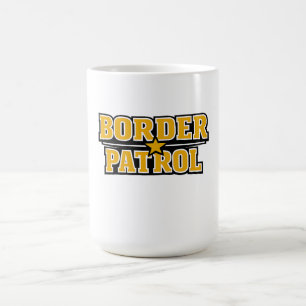Mug Insigne de texte gras de la Patrouille Frontalière