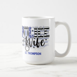 Mug Insigne d'épouse de la police personnalisée Indica