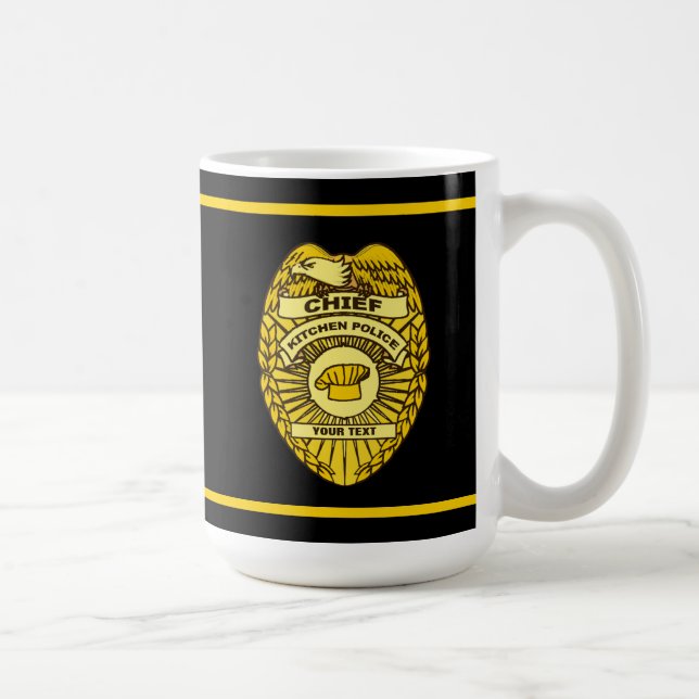Mug Insigne du chef de la police de cuisine (Droite)