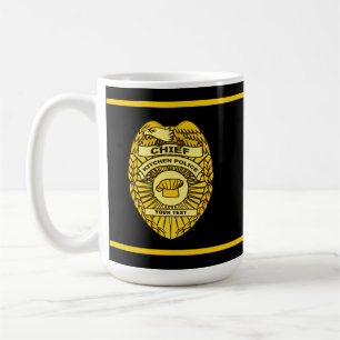 Mug Insigne du chef de la police de cuisine