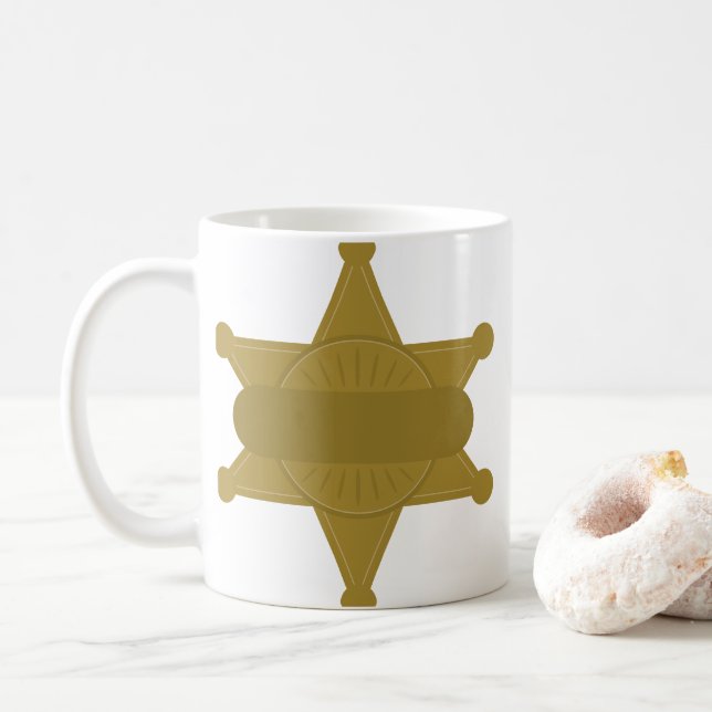 Mug Insigne du shérif (Avec donut)