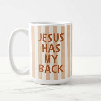 Mug Inspiration chrétienne avec lettrage marron encour