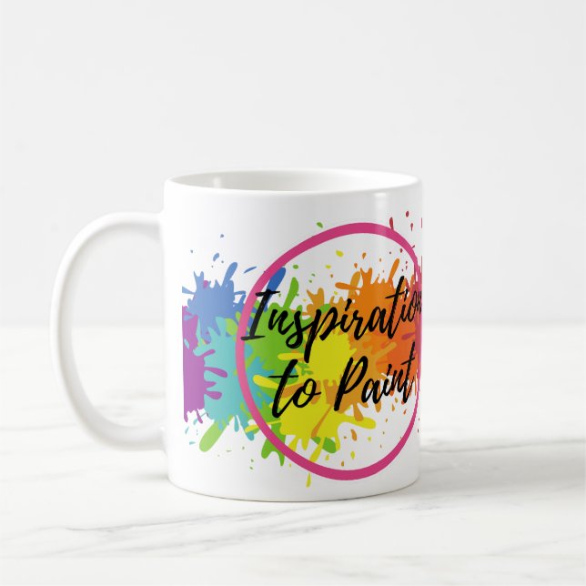 Mug Inspiration pour peindre la peinture chaque jour (Gauche)