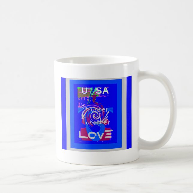 Mug Inspiration USA Nous Sommes Forts Ensemble Avec Am (Droite)