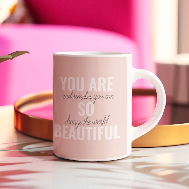 Mug Inspiration Vous Êtes Si Belle Citation Positive (Créateur téléchargé)