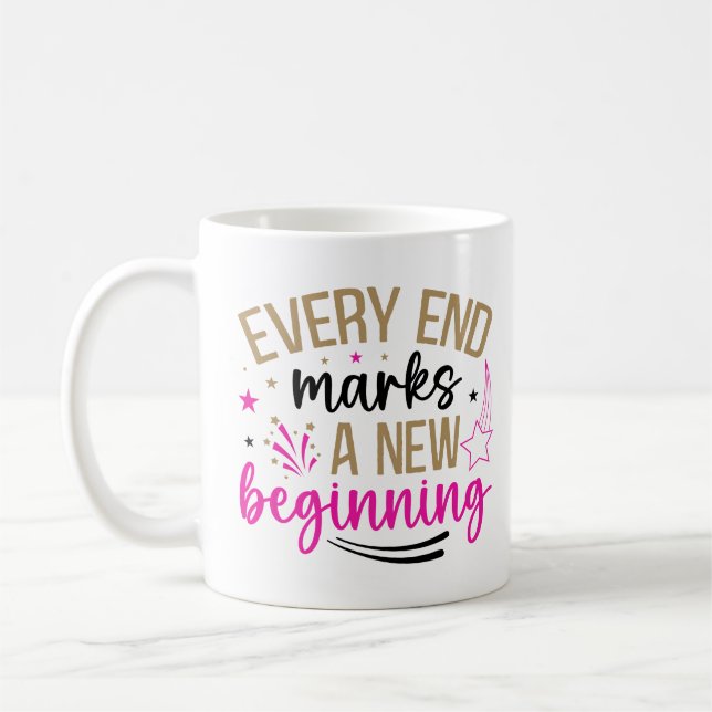 Mug Inspirational New Beginnings (Gauche)