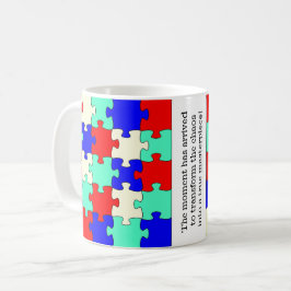 Mug Inspirationnel, Coloré Jigsaw Puzzle Pièces