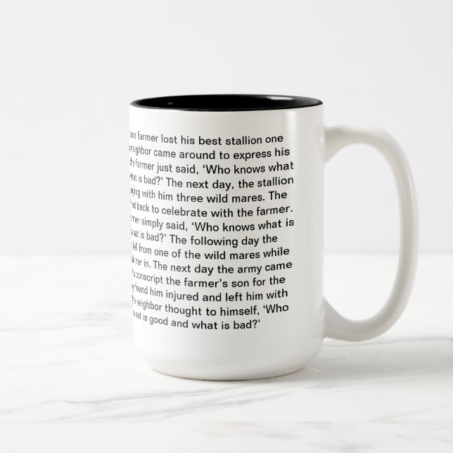 Mug Inspirationnel - Le Cheval (Droit)
