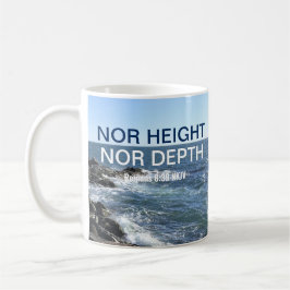 Mug Inspirationnelle Bible Verse Waves of the Sea Blue