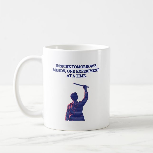 Mug Inspire Tomorrow's Minds Science Teacher Design (Gauche)