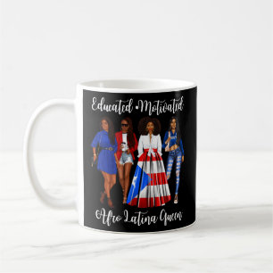 Mug Inspirer Afro Latina Queen Puerto Rico femmes Ri