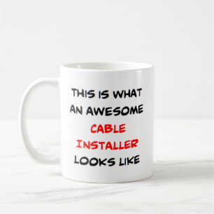 Mug installateur de câble, génial